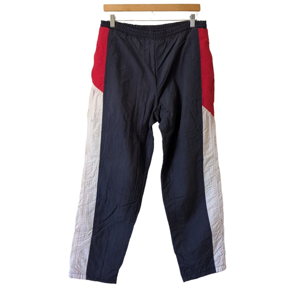 Vintage 80s Luxury Givenchy Fleece Lined Track Pants Mens Medium Activewear Flaw